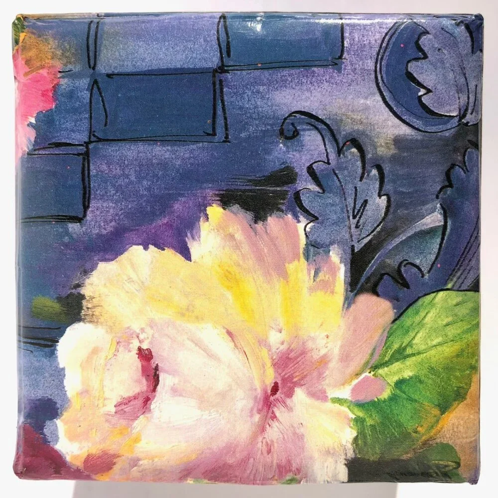 Floral Paper Covered Cardboard Trinket Box Keepsake Box storage cottagecore